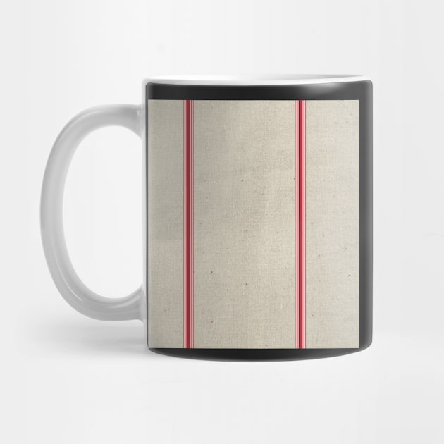 Country Gifts Style Beige & Red Stripes Farmhouse Home Decor Gifts by tamdevo1